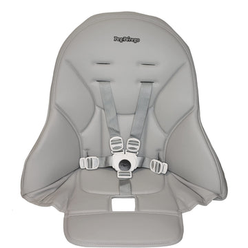 Peg Perego Siesta/Prima Pappa Zero 3 high chair replacement upholstery with seat belt, Ice (Grey)