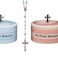 Catholic Baptism Gift Set Of My First Blue And Pink Rosaries With Matching Keepsake Boxes, Baby Baptism Gifts For Girl Or Baptis