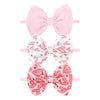 Yanjie Baby Bows For Girls - Red Heart And Pink Hair Accessories - Wide Newborn Headbands For Infant Toddlers