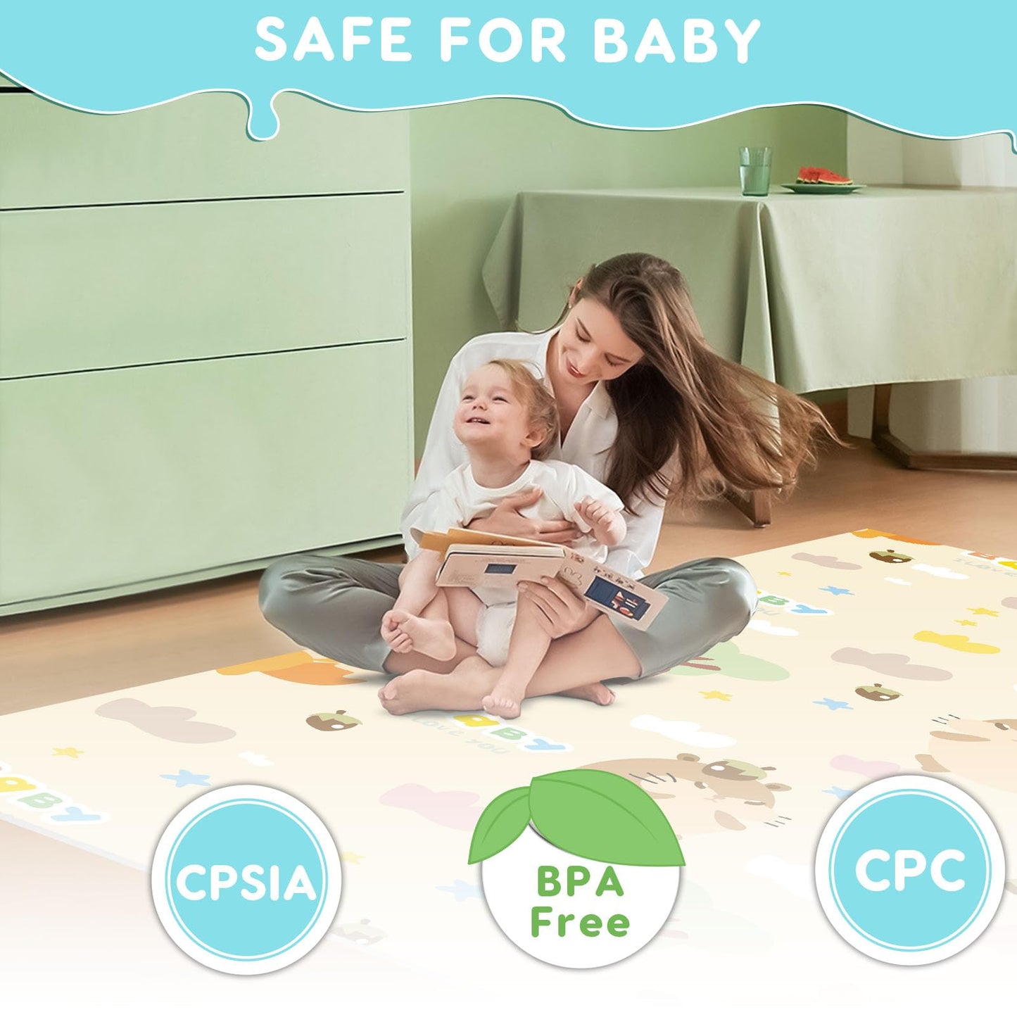Fshibila Baby Playpen With Mat, Baby Playpens For Babies And Toddlers, Baby Fence Play Pen For Indoor & Outdoor, Sturdy Safety P