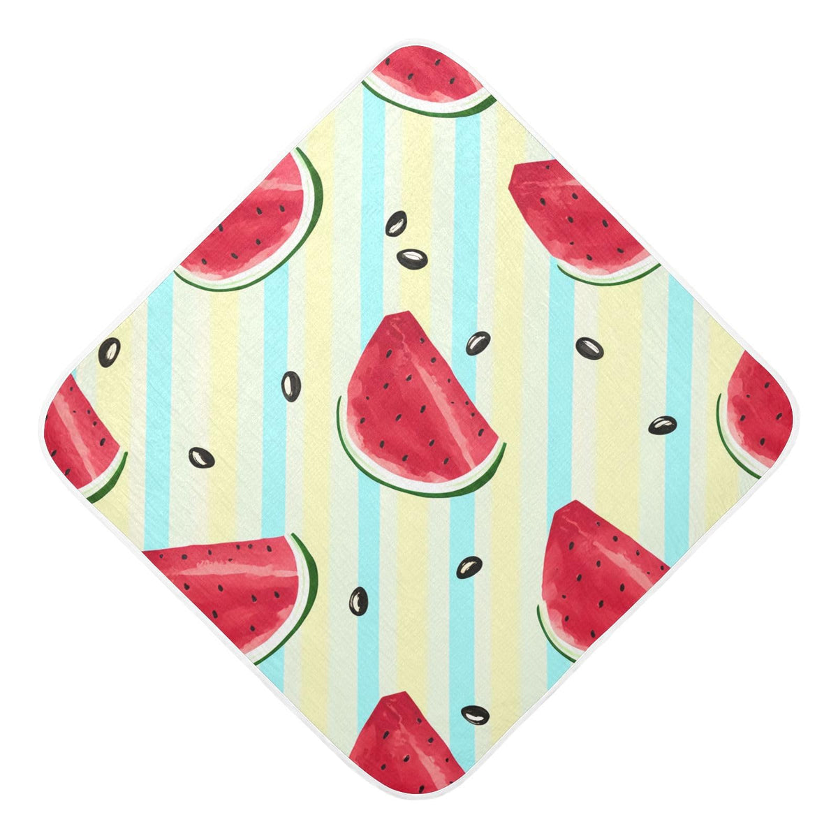 Flradish Watermelon Hooded Baby Towels Soft and Ultra Absorbent Muslin Cotton Baby Bath Towel 30x30 Inch