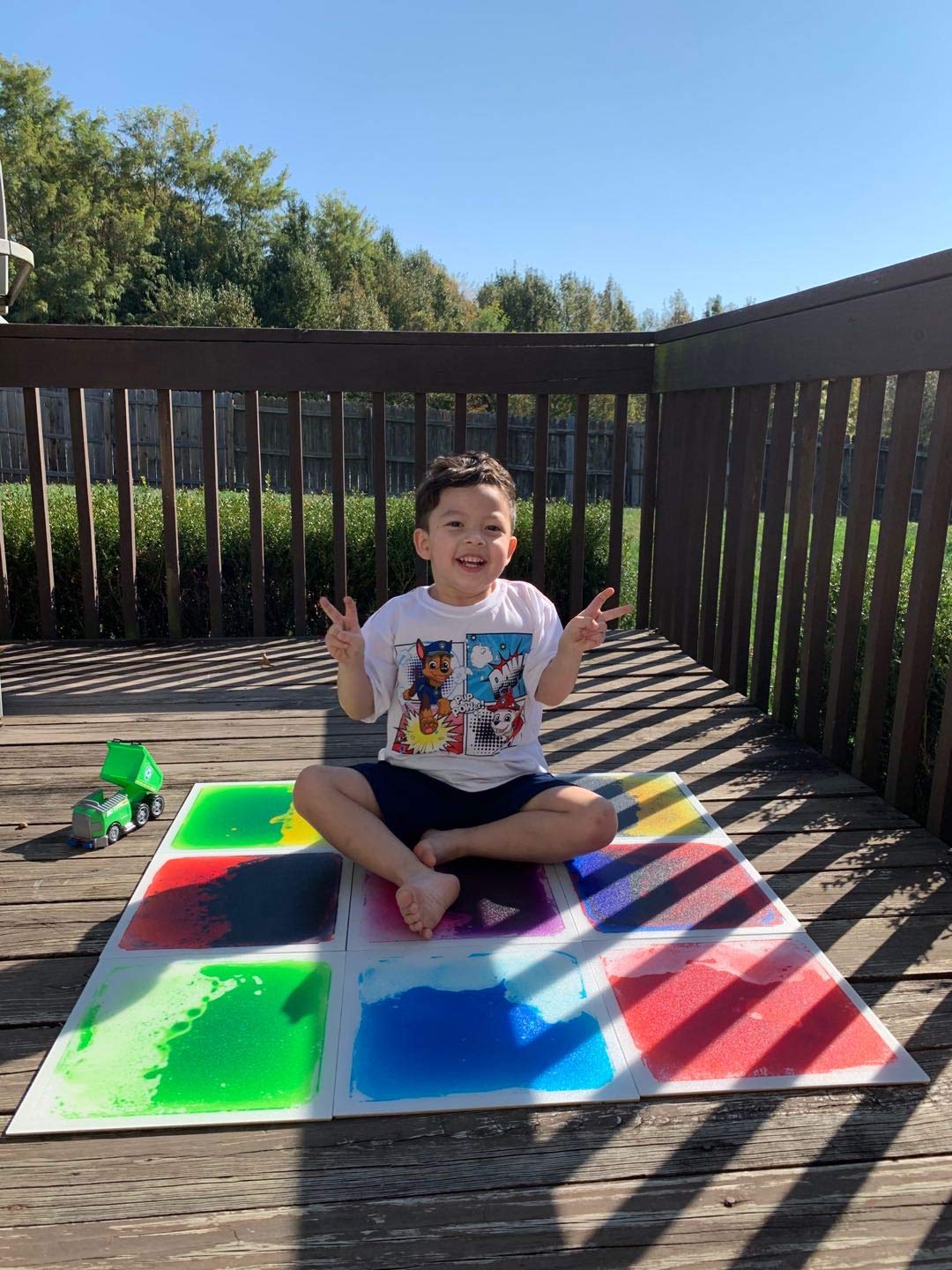 Art3d Liquid Fusion Activity Play Centers for Children, Toddler, Teens, 12 X 12 Pack of 9 Tiles