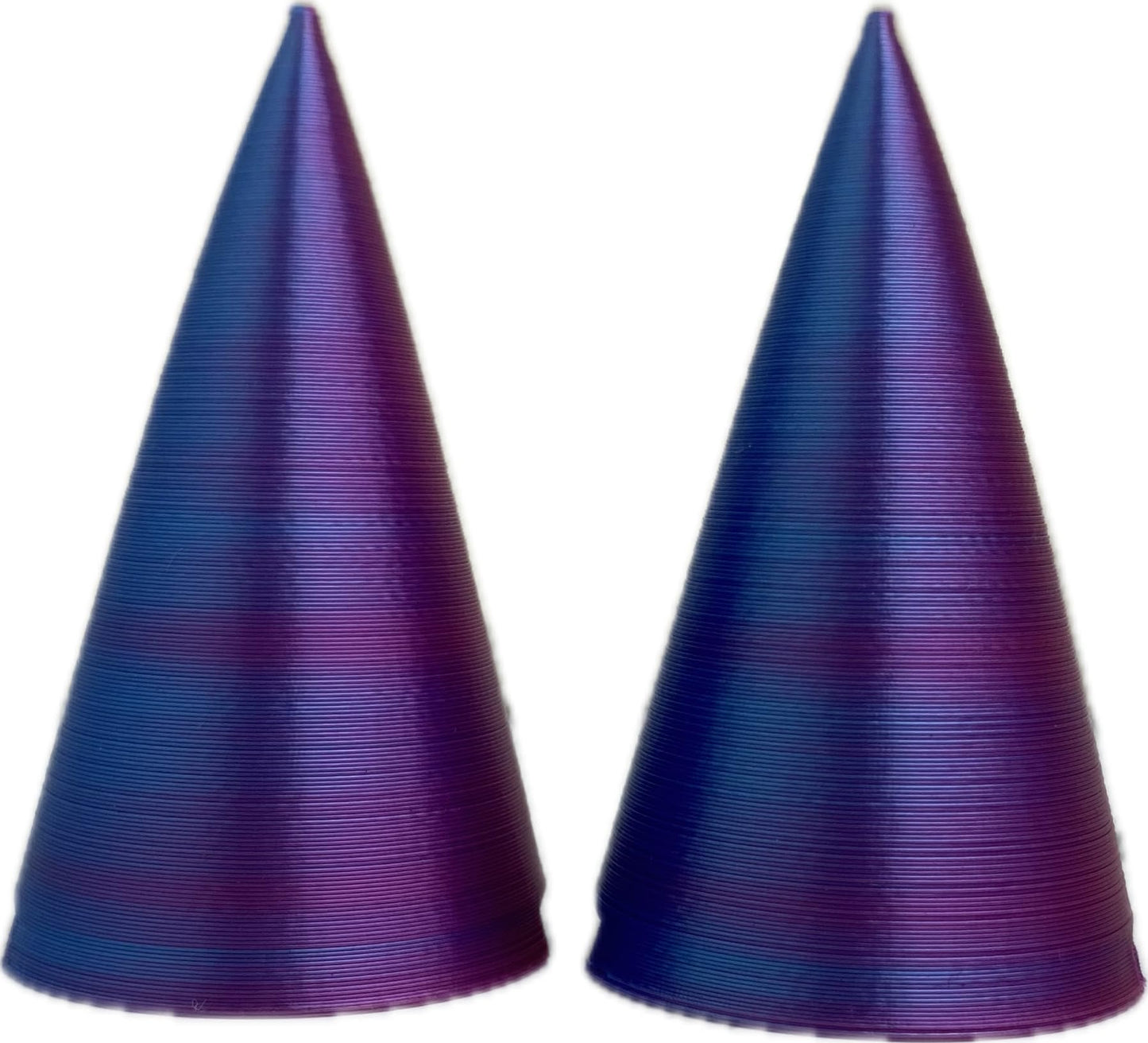 2X Demon Horns For Headset/Cosplay - Made In Usa - 20 Colors (Dual Lblue/Pink)