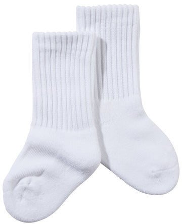 Jefferies Unisex Child Sport Crew 6 Pk - White - 9-1