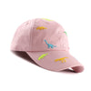 Bamery Toddler Baseball Hat For Boys&Girls Baby Baseball Cap Embroidery Dinosaur Kids Hat For 2-6T (Dinosaur Pink, 2-6T)
