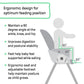 Ingenuity Proper Positioner Deluxe High Chair - 7-In-1 Convertible Baby Seat, Faux Wood Print Legs, Unisex, For Ages 0-36 Months