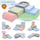 Reliancer 5Pcs Toddler Climbing Toys With Ball Pit,Climb & Crawl Foam Block Play Set,Kids Modular Foam Climbing Blocks,Interacti