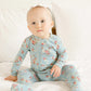 Vaenait Baby Toddler Boys Girls Solid Footie Pajama Cozy Modal Flowermint 0-3M