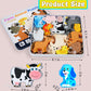 Wooden Animal Puzzles Toys for Toddlers,24 Pcs Farm and Safari Animal Figures,Animal Matching Sorting Stacking Toys for Boys Chi