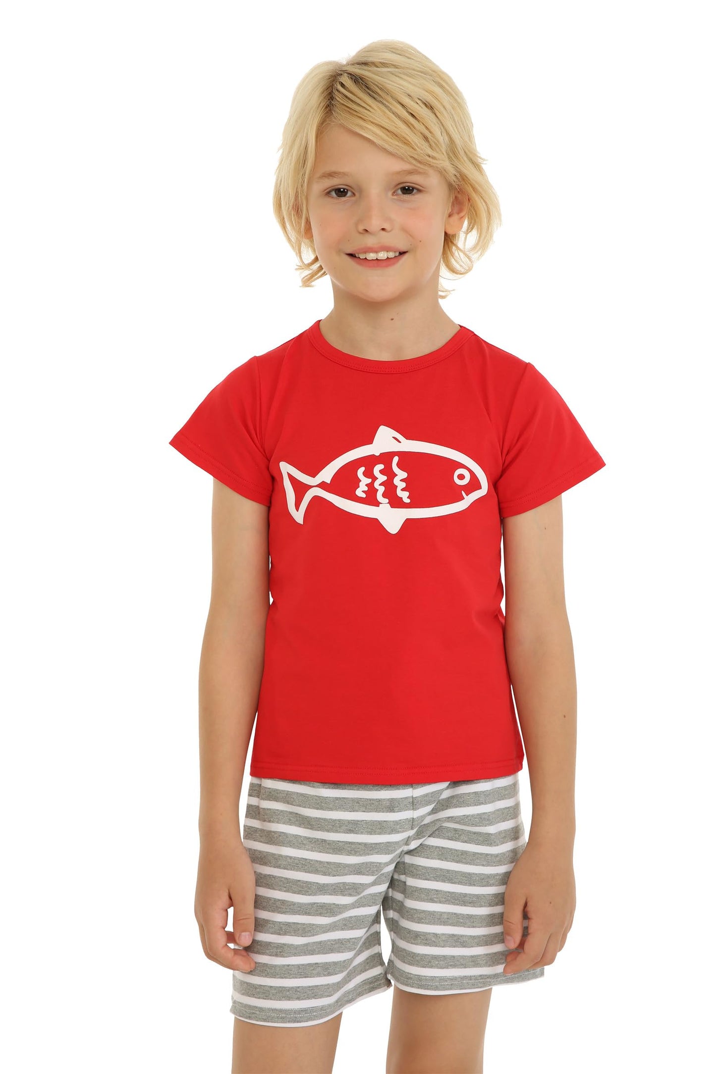 Mud Kingdom Little Boys Short Clothes Sets Beach Outfits Holiday 4T Navy Blue