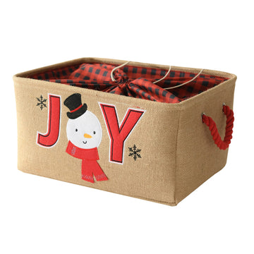 Inough Christmas Basket Large Christmas Baskets For Gift Empty With Handles, Christmas Gift Baskets Collapsible Gift Baskets Emp