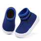 Baby Shoes Girls Boys Baby Sock Shoes With Grip Infant First Walker Shoes Toddler Slipper Non Slip 15-18 Months Blue