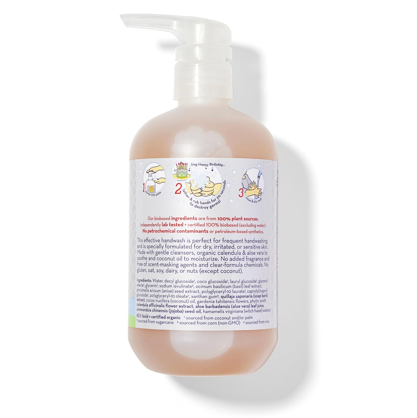 California Baby Super Sensitive Moisturizing Hand Soap | Soothing Organic Aloe + Coconut Oil | 100% Plant-Based Liquid Soap | Al