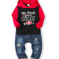 Nzrvaws Boy Clothes 3T 4T Toddler Boy Outfits Valentines Day Hoodie Shirt Ripped Jeans Clothing Infant
