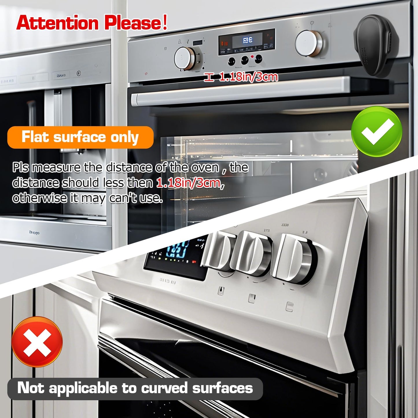 Ytdsup Oven Lock Child Safety (2 Pack), Cabinet Locks Baby Proofing, Baby And Child Proof Locks For Drawer Oven Stove Door, Upgr
