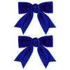 3' Velvet Royal Blue Hair Bows Small Cute Velvet Ribbon Alligator Hair Clips Barrettes Hairpins Wedding Prom Party Dress Decor