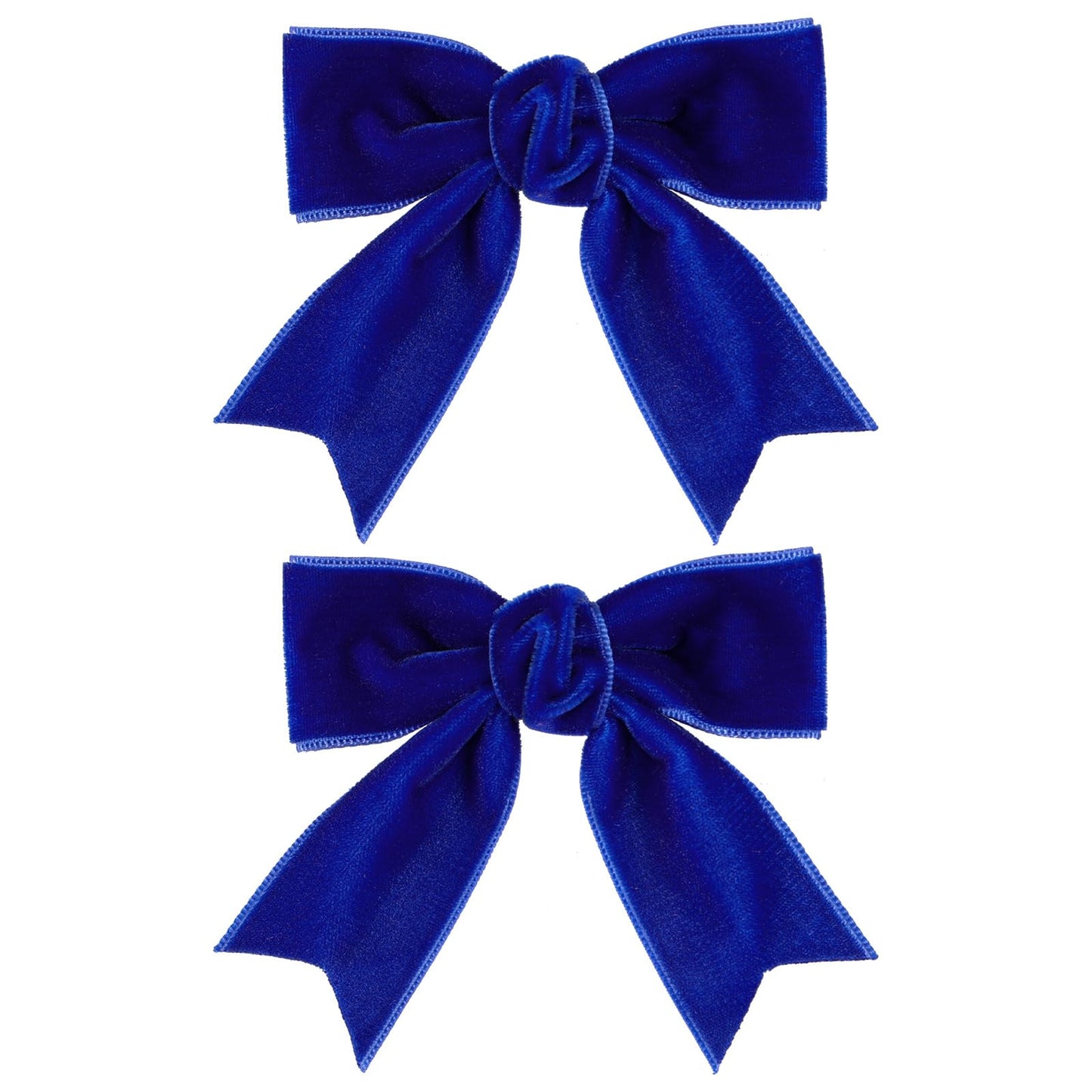3' Velvet Royal Blue Hair Bows Small Cute Velvet Ribbon Alligator Hair Clips Barrettes Hairpins Wedding Prom Party Dress Decor