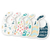 Tidy Sleep Muslin Pure Cotton 3 Layer Baby Bibs, Ultra Soft Skin Friendly Pure Cotton Baby Bibs Assorted Colour (5)