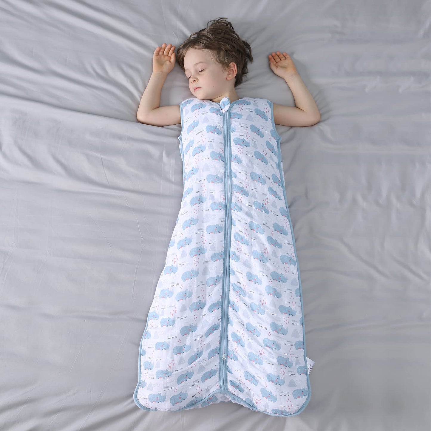 TADO MUSLIN Toddler Sleep Sack, 70% Rayon from Bamboo and 30% Cotton Baby Wearable Blanket Winter 2.5 TOG Sleeping Sacks Warm So