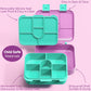 Fimibuke Snack Box For Kids & Toddlers, 6-Compartment Snack Container Bpa-Free Small Bento Box Leak-Proof Lunch Box, 32Oz Luncha
