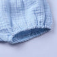 Rukosu Baby Girls Boys Bloomers Newborn Toddler Kids Unisex Cotton Linen Shorts Solid Color Cute Pp Pants Blue 12-24 Months