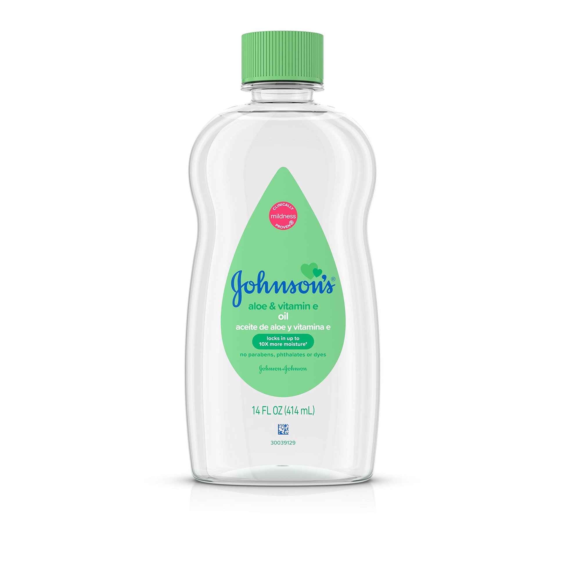 Johnsons Baby Oil Aloe & Vitamin-E 14 Ounce (414Ml) (3 Pack)