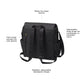 Petunia Pickle Bottom Boxy Backpack, Diaper Bag, Stylish Baby Bag, Spacious Backpack, On-The-Go Moms, Black Leatherette