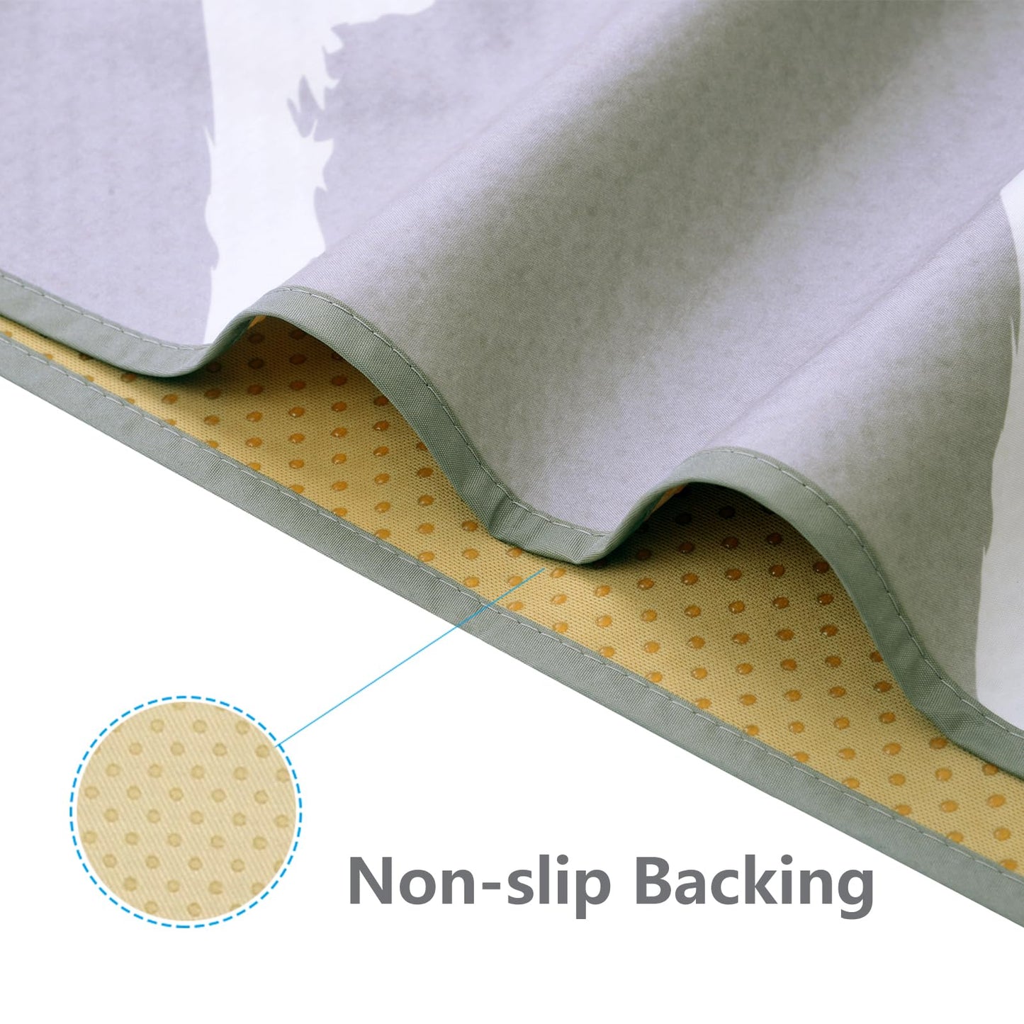 Large Splat Mat For Under High Chair/Arts/Crafts, Womumon Washable, Waterproof, Non Slip, Portable Floor Protector For Baby, Kid
