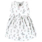 Hudson Baby Baby Girls Cotton And Cardigan Set Casual Dress, Bunny Floral, 5T Us