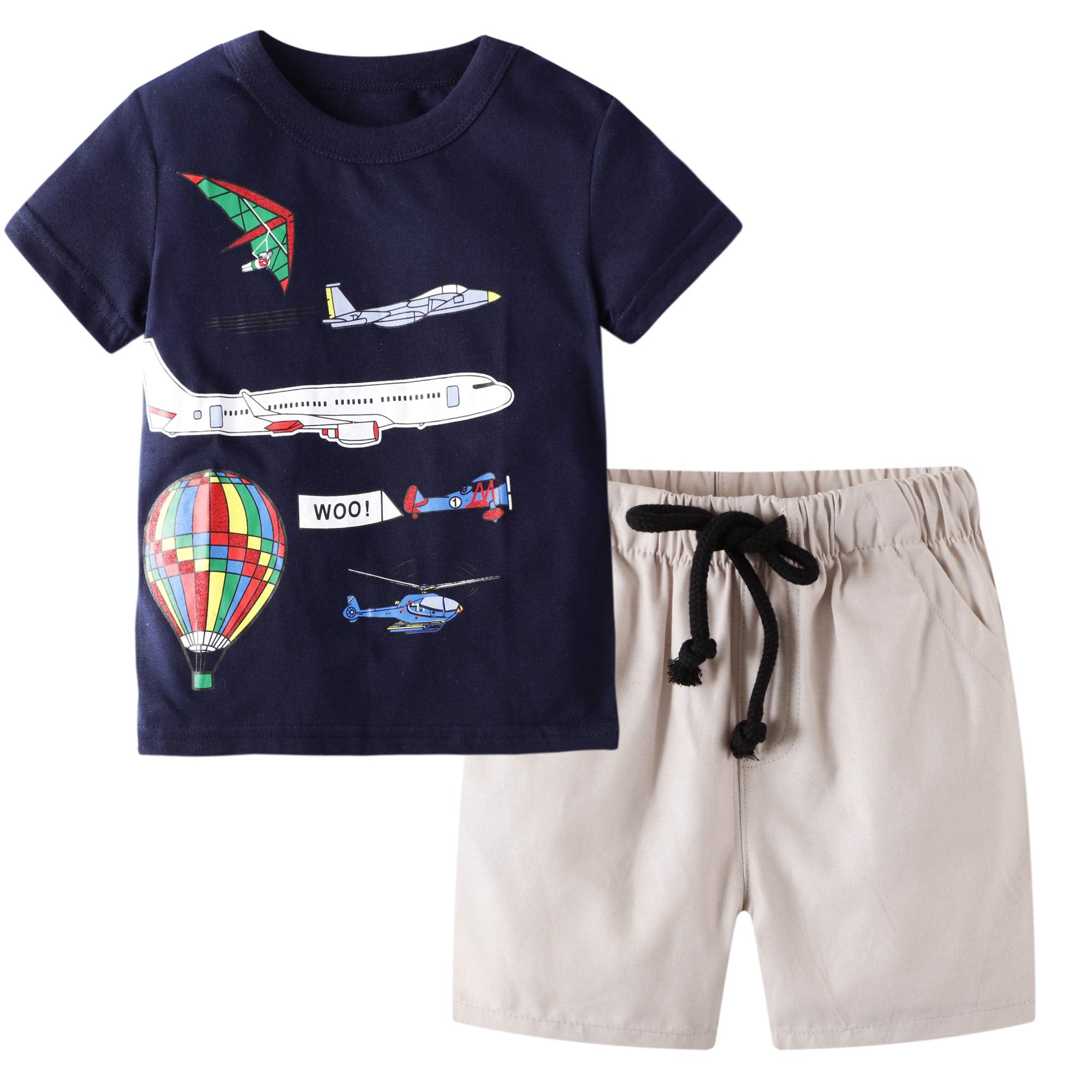 Bibnice Toddler Boy Clothes Kids Summer Cotton Outfits Little Boys Sho – Cutebab WBBAPB08BNVWDH9