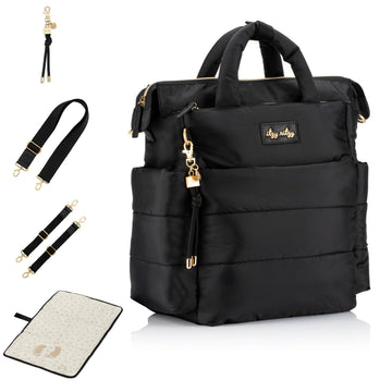 Itzy Ritzy Dream Convertible Diaper Bag Tote Backpack - Baby Diaper Bag - 14 Pockets Including 2 Insulated Pockets, Changing Pad
