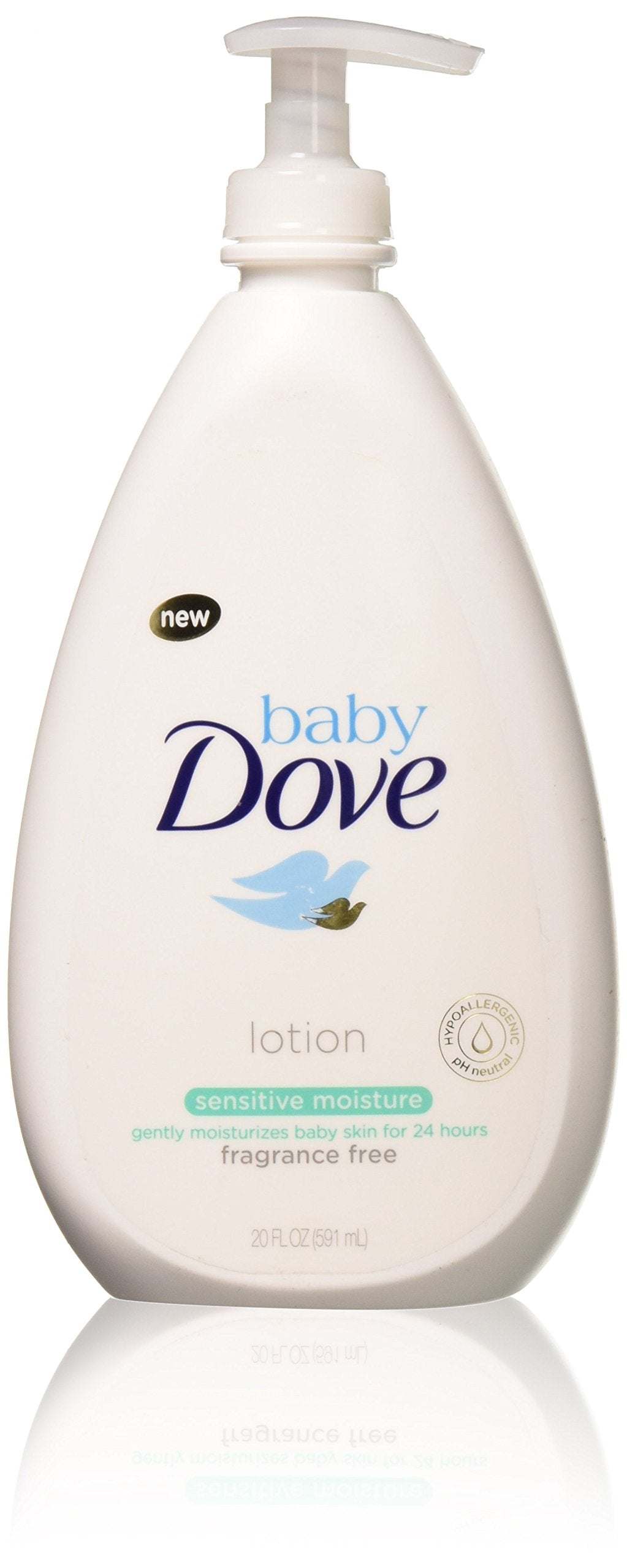 Baby Dove Sensitive Moisture Face and Body Lotion 20 Fl Oz (Pack of 4)