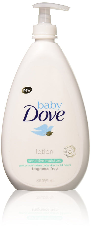 Baby Dove Sensitive Moisture Face and Body Lotion 20 Fl Oz (Pack of 4)