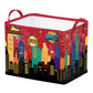 Runtoo Spider Web Nursery Decor Books Baby Basket Comic City Skyline Hero Baby Shower Decorations Gift Basket Toddler Toy Box Ch
