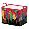 Runtoo Spider Web Nursery Decor Books Baby Basket Comic City Skyline Hero Baby Shower Decorations Gift Basket Toddler Toy Box Ch