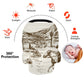 Xigua Soft Baby Car Seat Covers Canopy For Infants Strollers Canopies For Newborns Babies Nursing Apron Cover For Breastfeeding,