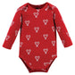 Hudson Baby Unisex Baby Cotton Long-Sleeve Bodysuits, Hot Cocoa, 0-3 Months