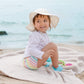 I Play Girls Reusable Absorbent Baby Swim Diapers Rainbow Stripe 24 Months