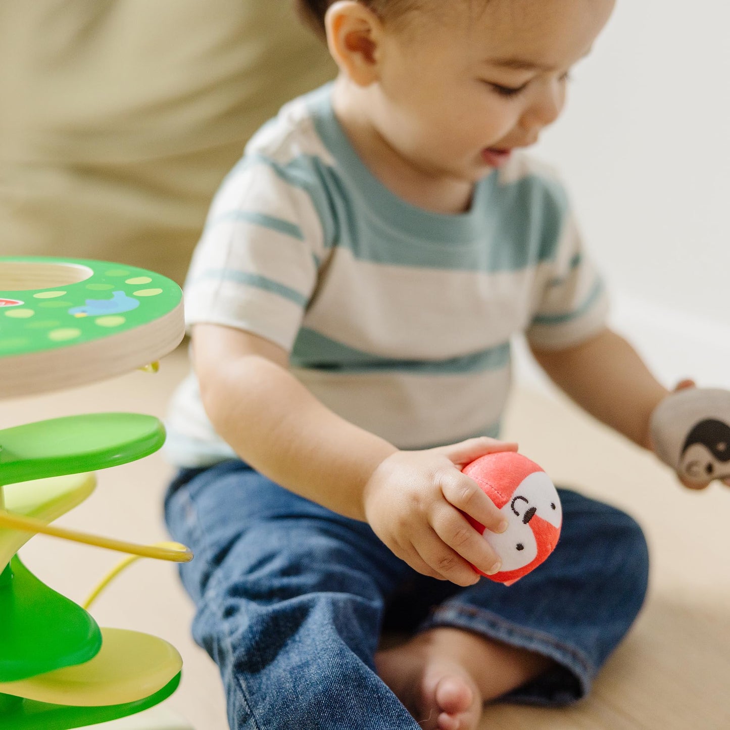Melissa & Doug Rollables Treehouse Twirl Infant and Toddler Toy (3 Pieces) - FSC Certified