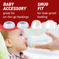 2-Pack Philips Avent Baby Bottle Lids And Rings - Replacement Screw Rings For Avent Natural Plastic And Glass Bottles