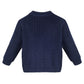Lilax Baby Boys Basic Long Sleeve V-Neck Classic Knit Cardigan Sweater (Navy, 9-12 Months)
