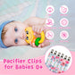 Babygoal Pacifier Clips, 6 Pack Pacifier Holder For Boys And Girls Fits Most Pacifier Styles &Teething Toys And Baby Gifts, 6Mp1
