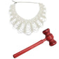 Tyoungg Ruth Ginsburg Rbg Dissent Collar Plus Wooden Courtroom Gavel For Halloween Cosplay Party Favors For Girls