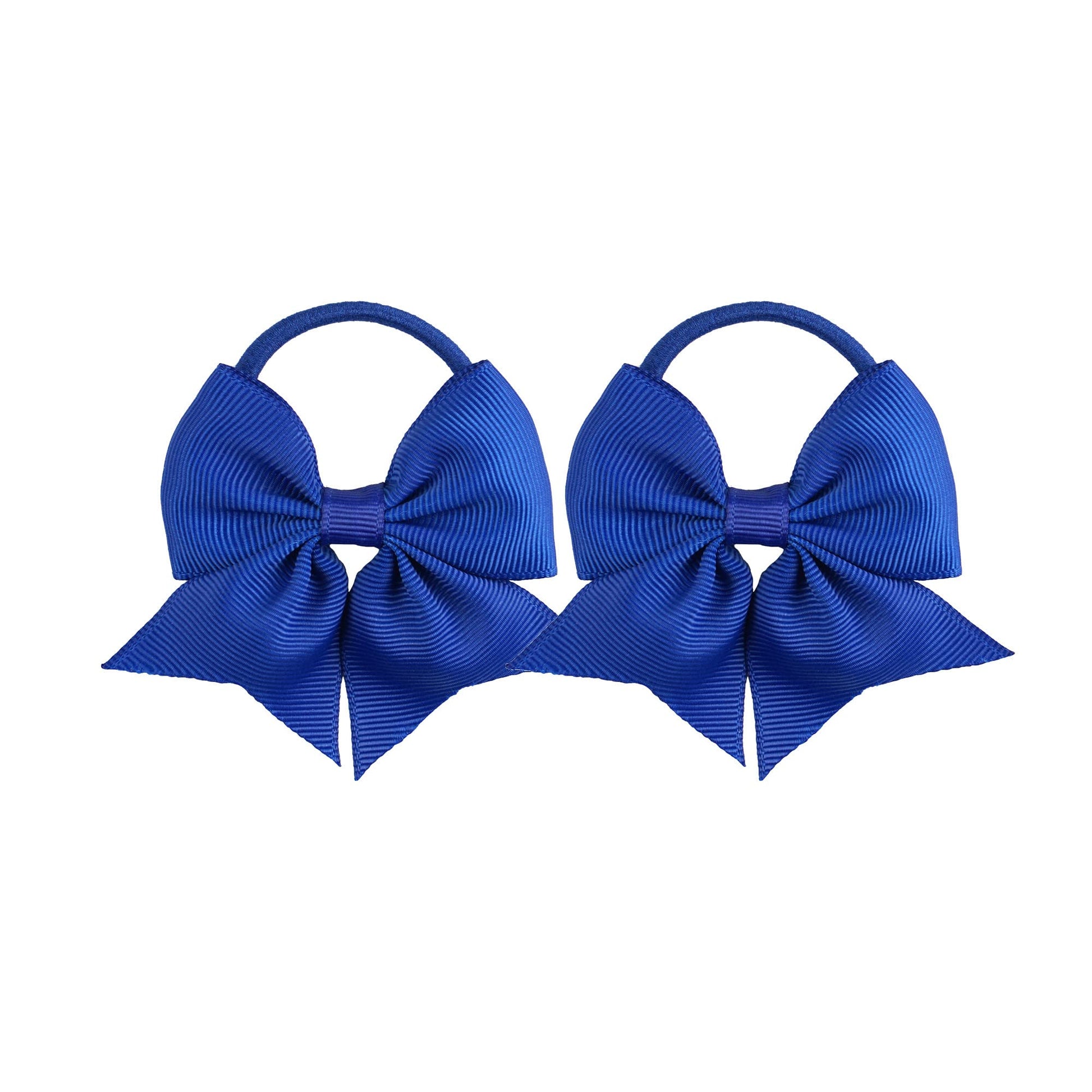 Lddcx Hair Tie, Fabric Hair Ties With Bows For Baby Girls, Royal Blue, Small Hair Ties For Toddler Ponytail Holders