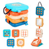 ZCOINS Toddler Travel Toys Busy Cube, Montessori Busy Board for Toddlers, Fine Motor Skills Toys for 1.5-2 Year Old, Toddler Sto