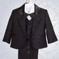 Lito Angels Baby Boys' Formal Tuxedo Suits Wedding Christening Outfits No Tail 5 Piece Set Size 3 Months Black