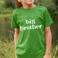 Sanixjoo Big Brother Shirt Toddler Baby Boys Promoted To Big Brother T-Shirt Announcement Short Sleeve Sibling Outfit(Green,5-6Y