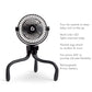 Munchkin Stroller Fan - Portable Fan For Travel, Baby Gear Accessory With 4 Speeds, Flexible Clip-On Leg Attachment, Rechargeabl