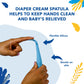 Triple Paste Diaper Rash Cream And Spatula Bundle - 8 Oz Zinc Oxide Ointment And Diaper Cream Spatula Treat, Soothe And Prevent