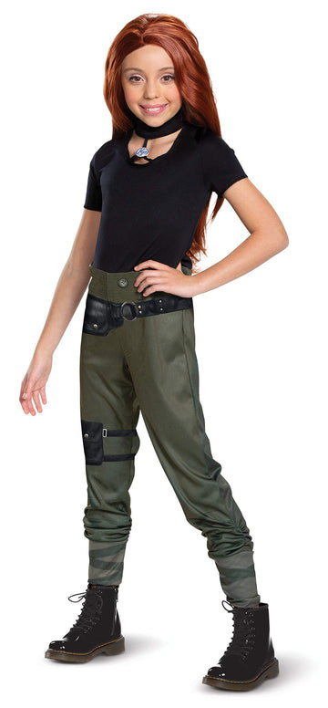 Disguise Disney Kim Possible Classic Girls' Costume Black, S (4-6X)
